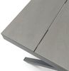 IDIMEX Gartentisch WINDY, Outdoor Tisch 150x90cm wetterfest aus Alu & WPC Holzoptik grau Bild 3