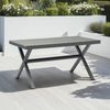 IDIMEX Gartentisch WINDY, Outdoor Tisch 150x90cm wetterfest aus Alu & WPC Holzoptik grau Bild 2