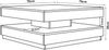 Couchtisch Florenz 76x76x38 cm Betonoptik, hell [en. casa] Bild 2