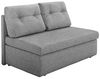 Schlafsofa 136 cm praktische Couch mit Funktion Bettkasten Gästebett in Hellgrau Bild 5