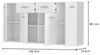 Forte ANTUZA Kommode B x H x T: 162,3 x 88,1 x 34,2, Holzwerkstoff, Weiß, Groß Bild 3