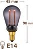 greenandco 10x LED Vintage Glühbirne zur Stimmungsbeleuchtung | E14 ST45 | smoke | 2W 45lm | 1800K extra warmweiß | 320° | 230V | flimmerfrei | nicht dimmbar | Edison Glühbirne Bild 3
