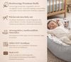 Babynestchen Neugeborene – Nestchen Baby aus Waffel Baumwolle & Baumwollstoff – Babynest für Babybett & Kinderbett – Baby Kokon Tragbar – OEKO-TEX – Zubehör für Babybett - Schule der Magie und Grau Bild 3
