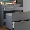 Schminkkommode Wanja Grau 80 cm mit Bank und LED Spiegel Vicco Bild 5