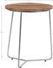 Beistelltisch 2er Set Natur/Silber Ø 43x52 / 38x45 cm rund aus Mangoholz und Eisen WOMO-Design Bild 2