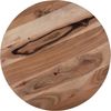 Beistelltisch 2er Set Natur/Silber Ø 43x52 / 38x45 cm rund aus Mangoholz und Eisen WOMO-Design Bild 3