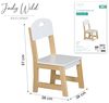 Judy Wild Kinderstuhl Kinderstuhl Kinder-Stuhl (max. Belastbarkeit: bis zu 50 kg), (B x T x H) 28 x 28 x 57 cm Bild 2