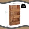 DESIGN DELIGHTS Wandregal ZEITUNGSREGAL "NEWS 60", Altholz massiv, 60x38x11cm (HxBxT), Wandreg Bild 2