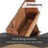 DESIGN DELIGHTS Wandregal ZEITUNGSREGAL "NEWS 60", Altholz massiv, 60x38x11cm (HxBxT), Wandreg Bild 4