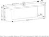 Furinno Helena 58cm Küchentheken-Stapelregal, Marmorweiß Bild 3