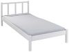 Inter Link - Bett - Bettrahmen – Bettgestell – Jugendbett – Gästebett – Modernes Bett -ohne Lattenrost - Weiß lackiert -Fredy - 90x200 cm Bild 4