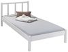 Inter Link - Bett - Bettrahmen – Bettgestell – Jugendbett – Gästebett – Modernes Bett -ohne Lattenrost - Weiß lackiert -Fredy - 90x200 cm Bild 3