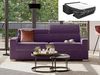 Vente-unique - VIZIR Sofa Stoff Violett - B 223 cm94 cm x H 110 cm95 cm x L 196 cm Bild 2