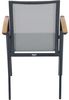 Siena Garden Velia Stapelsessel - Aluminium/Teak FSC & RANOTEX®, schwarz-grau, (T59632) Bild 5