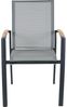 Siena Garden Velia Stapelsessel - Aluminium/Teak FSC & RANOTEX®, schwarz-grau, (T59632) Bild 3