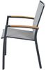 Siena Garden Velia Stapelsessel - Aluminium/Teak FSC & RANOTEX®, schwarz-grau, (T59632) Bild 4