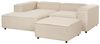 Rechtsseitiges Ecksofa mit Ottomane ARDAL Stoff Beige Rechtsseitig Bild 4