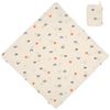 LÄSSIG Baby und Kinder Musselin Set Kapuzenhandtuch und Waschhandschuh/Muslin Set (Hooded Towel + Wash Glove) Blossom Nature Bild 2