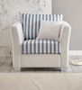 Sessel Hooge in creme und blau 95 cm Bild 2