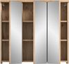 Badezimmerspiegelschrank >Grado< in nox oak/spiegel - 80x75x20cm (BxHxT) Bild 5