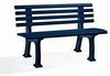 F+D Handelsgesellschaft mbH Gartenbank 4-Sitzer blau Bild 4