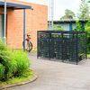 Mülltonnenverkleidung Bernalda für 3 Tonnen Stahl Anthrazit [casa. pro] Bild 2