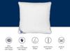 Irisette Body Contour Kopfkissen 2er Set 80x80 cm mit abnehmbarem Bezug aus softer Microfaser, waschbar bis 60°C, weiß / blau, Öko-Tex zertifiziert, produziert nach deutschem Qualitätsstandard Bild 3