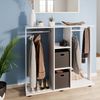 Kleiderschrank Robbie Weiß 130 x 120 cm Vicco Bild 5