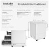 tectake Rollcontainer Aktenrollschrank, aus pulverbeschichtetem Stahl Bild 3