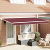 vidaXL Markisenersatzstoff Bordeauxrot 380 x 195 cm Polyester 42000445 Bild 2