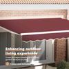 vidaXL Markisenersatzstoff Bordeauxrot 380 x 195 cm Polyester 42000445 Bild 5