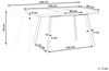 Esstisch heller Holzfarbton / schwarz 140 / 180x90 cm ausziehbar HARLOW Bild 3