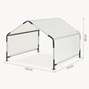 Outdoor Hundezelt Valevali 122x122x90 cm Schwarz/Weiß [en. casa] Bild 4