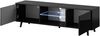 Selsey Lefyr – TV-Lowboard mit LED-Beleuchtung 140 cm (Schwarz Matt/Schwarz Hochglanz) Bild 5