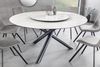 riess-ambiente Esstisch SPIN 150cm weiß/schwarz - Keramik, Metall, mit abnehmbarer Drehplatte (Einzelartikel, 1-St), runde Platte im Marmor-Look mit 360° Lazy Susan - ideal für 6 Personen Bild 4