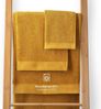 Blumtal Premium Frottier Handtücher Set mit Aufhängschlaufen - Baumwolle Oeko-TEX Zertifiziert, weich, saugstark - 2X Badetuch (70x140 cm), 2X Handtuch (50x100 cm), Spicy Mustard (Gelb) Bild 4