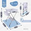 Mobiclinic®, Wickeltisch, Klappbar, Höhenverstellbar, Bis zu 15 Kg, 0–36 Monate, Windel-Organizer, 360°-Räder mit Bremse, Gurt und Sicherheitszaun, Waschbarer Bezug, Aufbewahrung, Zoey Bild 2