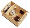 Alpholz Gartenhaus Jennifer Gartenhaus aus Holz Holzhaus mit 28 mm Wandstärke Blockbohlenhaus mit Montagematerial Bild 3