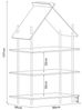 Kinderregal Hamarøy Bambus in Hausoptik 137x90x30cm [en. casa] Bild 2