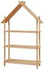 Kinderregal Hamarøy Bambus in Hausoptik 137x90x30cm [en. casa] Bild 3
