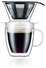 Bodum Kaffee-Tropfer und doppelwandige Tasse 0,3 L Pour Over Transparent Bild 1