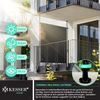 KESSER® Klemmmarkise Senkrechtmarkise außen Ausziehbar & Blickdicht | Vertikalmarkise mit Handkurbel ohne Bohren | Balkon-Sichtschutz & Windschutz für Garten & Terrasse Wasserfest Anthrazit, 150 x 310 cm Bild 4