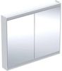 Geberit ONE Spiegelschrank mit ComfortLight, 2 Türen, Aufputzmontage, 105 x 90 x 15 cm, 505.814.00, Farbe: weiss / Aluminium pulverbeschichtet - 505.814.00.2 Bild 1