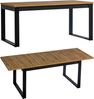 Esstisch Küchentisch Lamia 160-240x90x70cm Eiche Wotan schwarz Bild 4