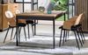 Esstisch Küchentisch Lamia 160-240x90x70cm Eiche Wotan schwarz Bild 2