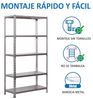 Simon Rack Schwerlastregal, 2000 x 1100 x 500 mm, Bis 200 kg Belastbar, 5 Verstellbare Ablagen, Kellerregal, Lagerregal, Verzinkt - Simonclick Bild 5