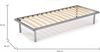 Talamo Italia - Orthopädisches Einzelbett Lattenrost Mareta, orthopädisches Untergestell aus Birkensperrholz mit 14 Latten, 100 % Made in Italy, 80 x 200 x 34 cm Bild 2
