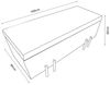 Sitztruhe Dals Samt 100x40x42 cm Grau [en. casa] Bild 2