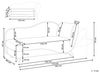 Chaiselongue Leinenoptik hellgrau mit Bettkasten rechtsseitig MERI II Bild 3