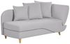 Chaiselongue Leinenoptik hellgrau mit Bettkasten rechtsseitig MERI II Bild 4